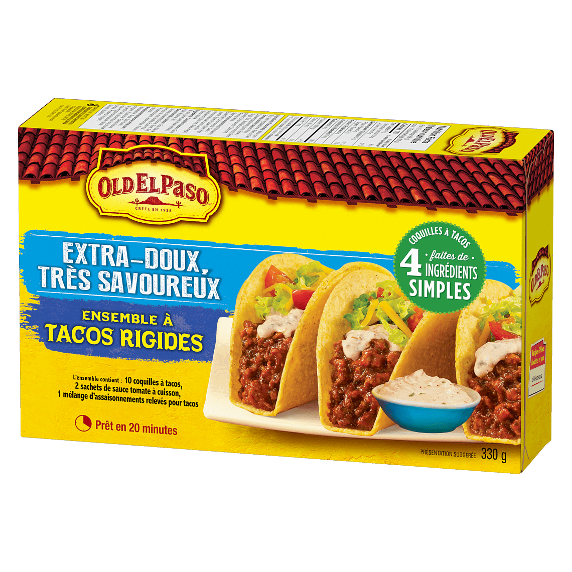 Old El Paso Extra Mild, Super Tasty Hard Taco Dinner Kit